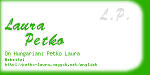 laura petko business card